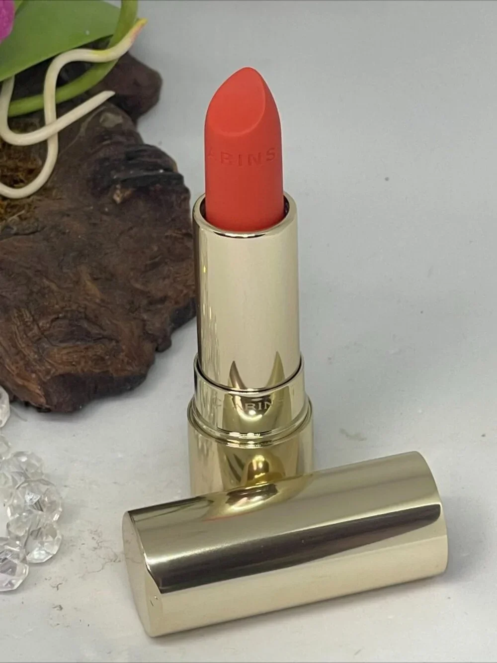 Clarins Joli Rouge Velvet Matte & Moisturizing Lipstick-711v Papaya - New in Box